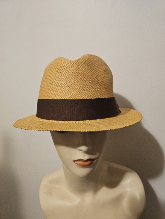 Greenpacha Bangkok Handwoven Toquilla Straw Hat // Size Large Greenpacha Handwoven Toquilla Straw Panama Fedora Hat - Size XL​ main image 2